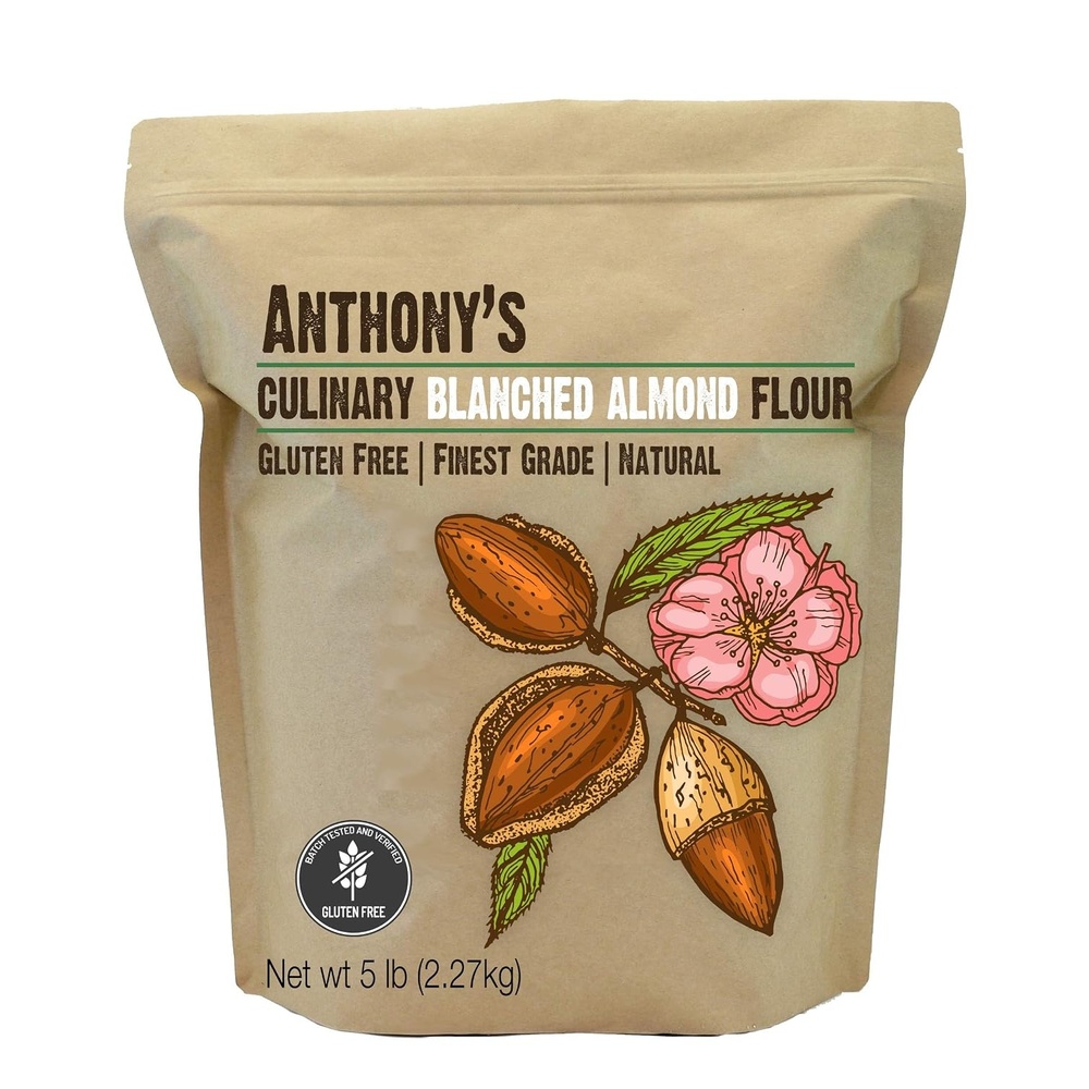 image:imageAnthonys Blanched Almond Flour Culinary Grade 5 lb ExtraFinely Ground Gluten Free Non GMO Keto Friendly80 Ounce Pack of 1