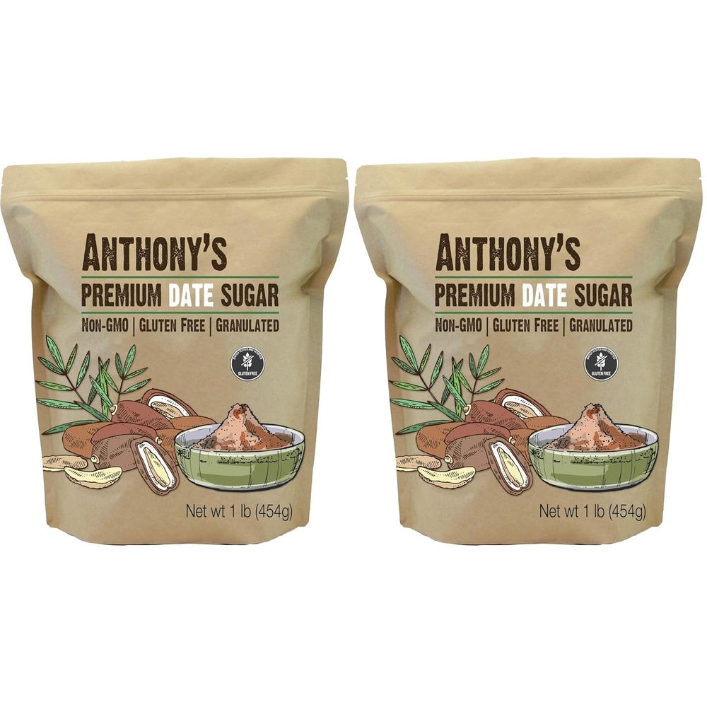 image:imageAnthonys Date Sugar 1 lb Gluten Free Non GMO Vegan Granulated16 Ounce Pack of 2