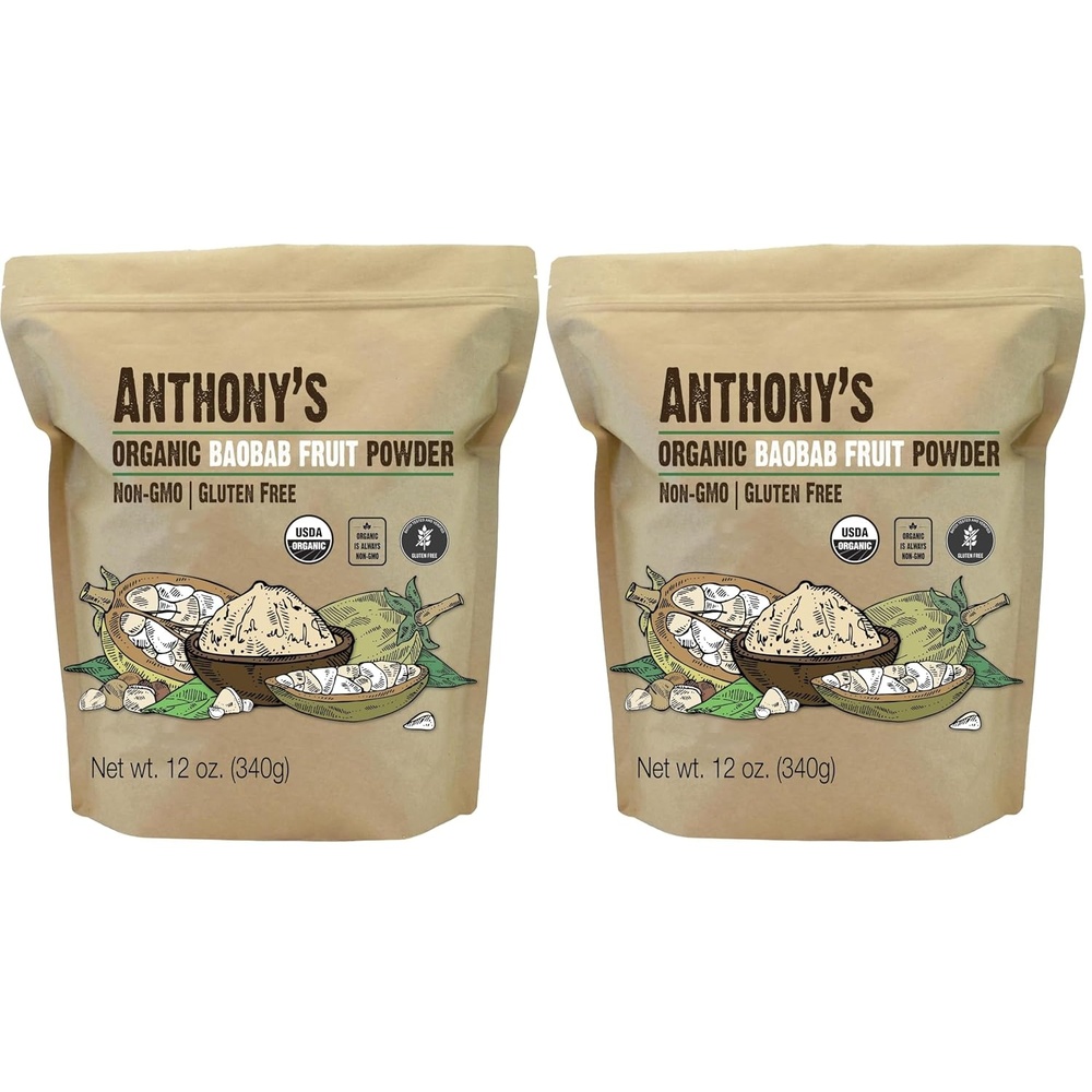 image:imageAnthonys Organic Baobab Fruit Powder 12 oz Gluten Free Non GMO12 Ounce Pack of 2