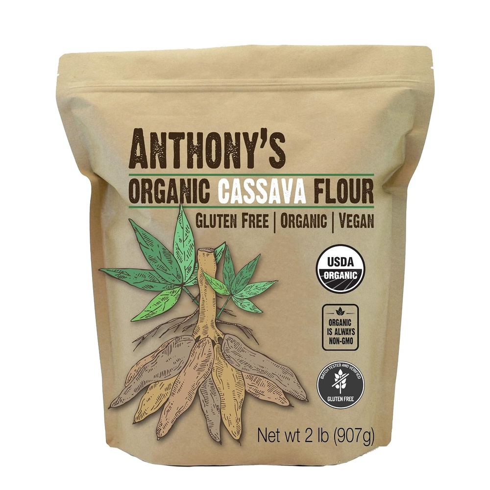 image:imageAnthonys Organic Cassava Flour 2 lb Batch Tested Gluten Free Vegan Non GMO