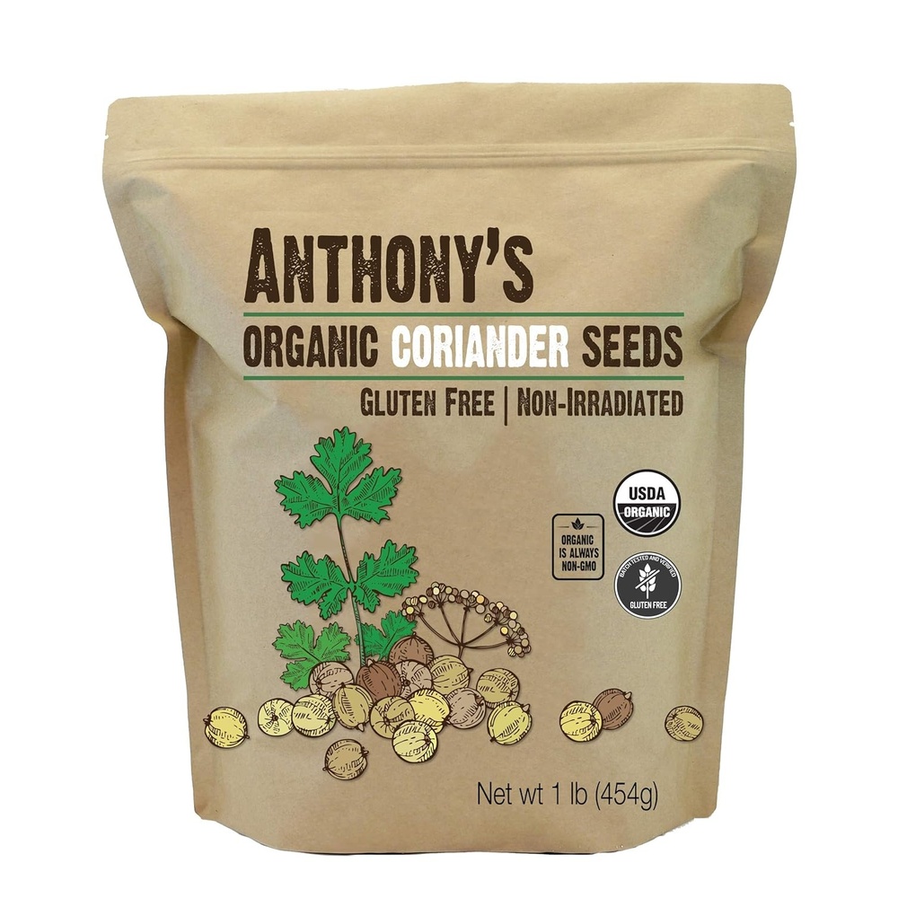 image:imageAnthonys Organic Coriander Seeds 1 lb Gluten Free Non GMO Non Irradiated Keto Friendly1 Pound Pack of 1