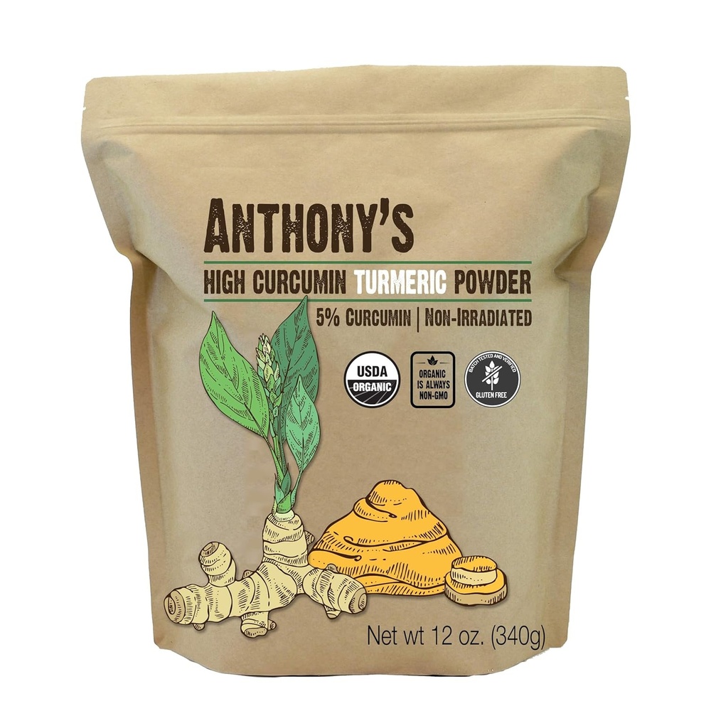image:imageAnthonys Organic High Curcumin Turmeric Powder 12 oz Gluten Free Non GMO Non Irradiated