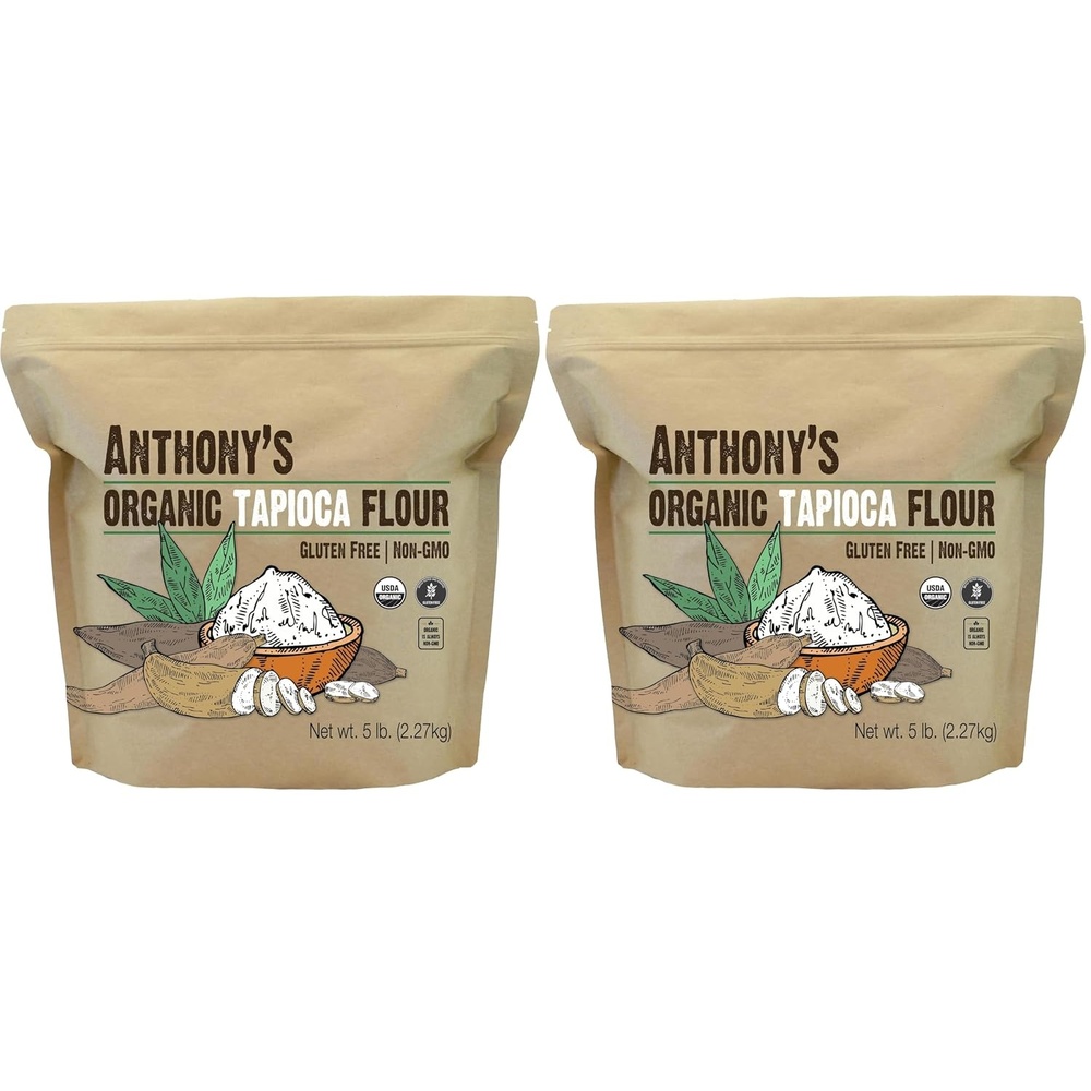 image:imageAnthonys Organic Tapioca Flour Starch 25 lb Gluten Free Non GMO80 Ounce Pack of 2