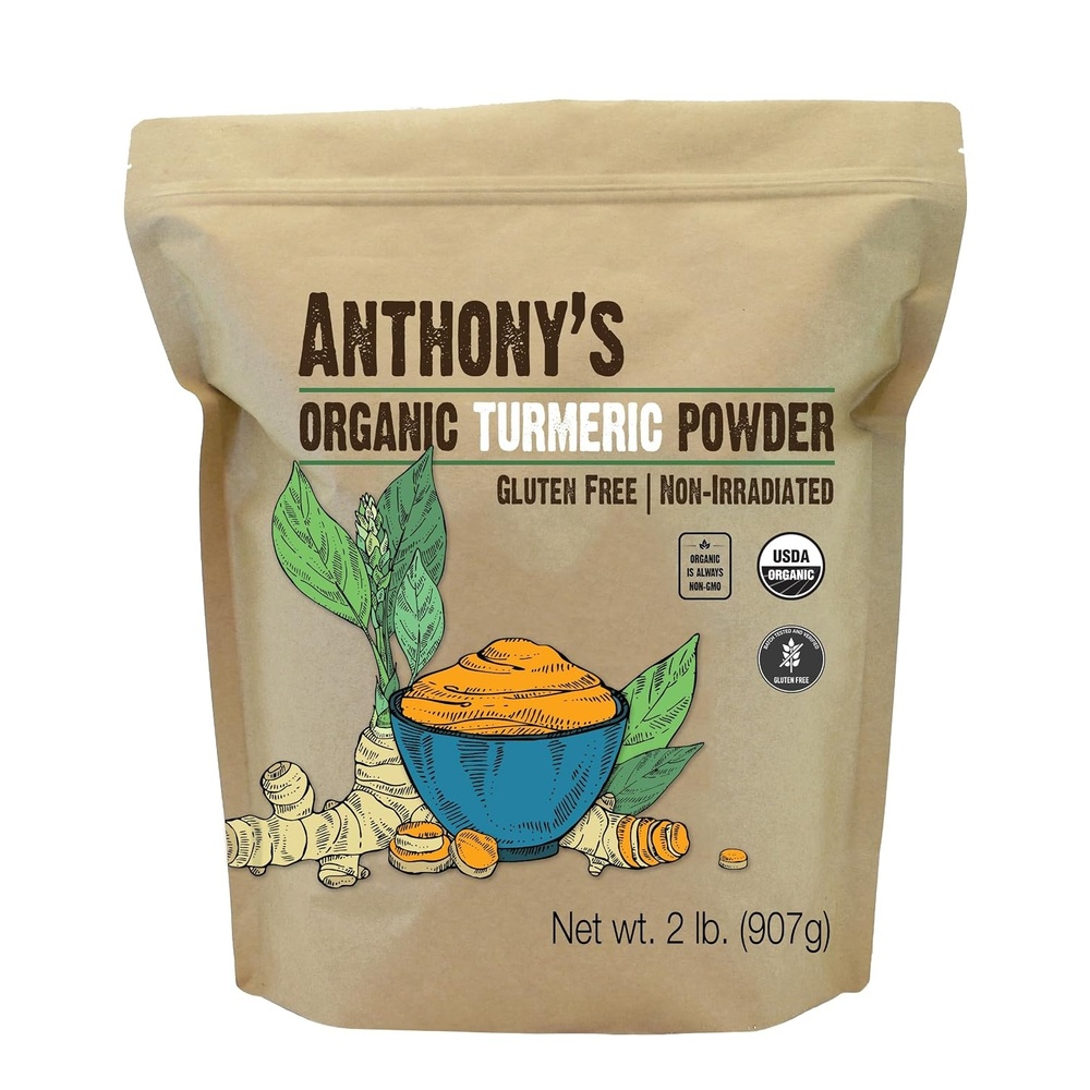image:imageAnthonys Organic Turmeric Root Powder 2 lb Curcumin Powder Gluten Free amp Non GMO