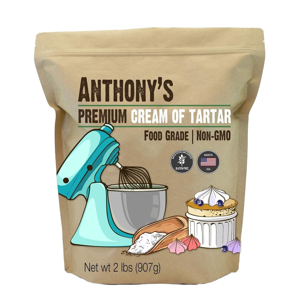 image:imageAnthonys Premium Cream of Tartar 2 lb Gluten Free Food Grade Non GMO USP FCC Made in USA32 Ounce Pack of 1