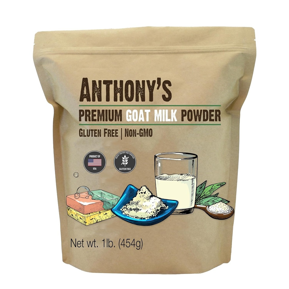 image:imageAnthonys Premium Goat Milk Powder 1 lb Gluten Free Non GMO No Additives16 Ounce Pack of 1