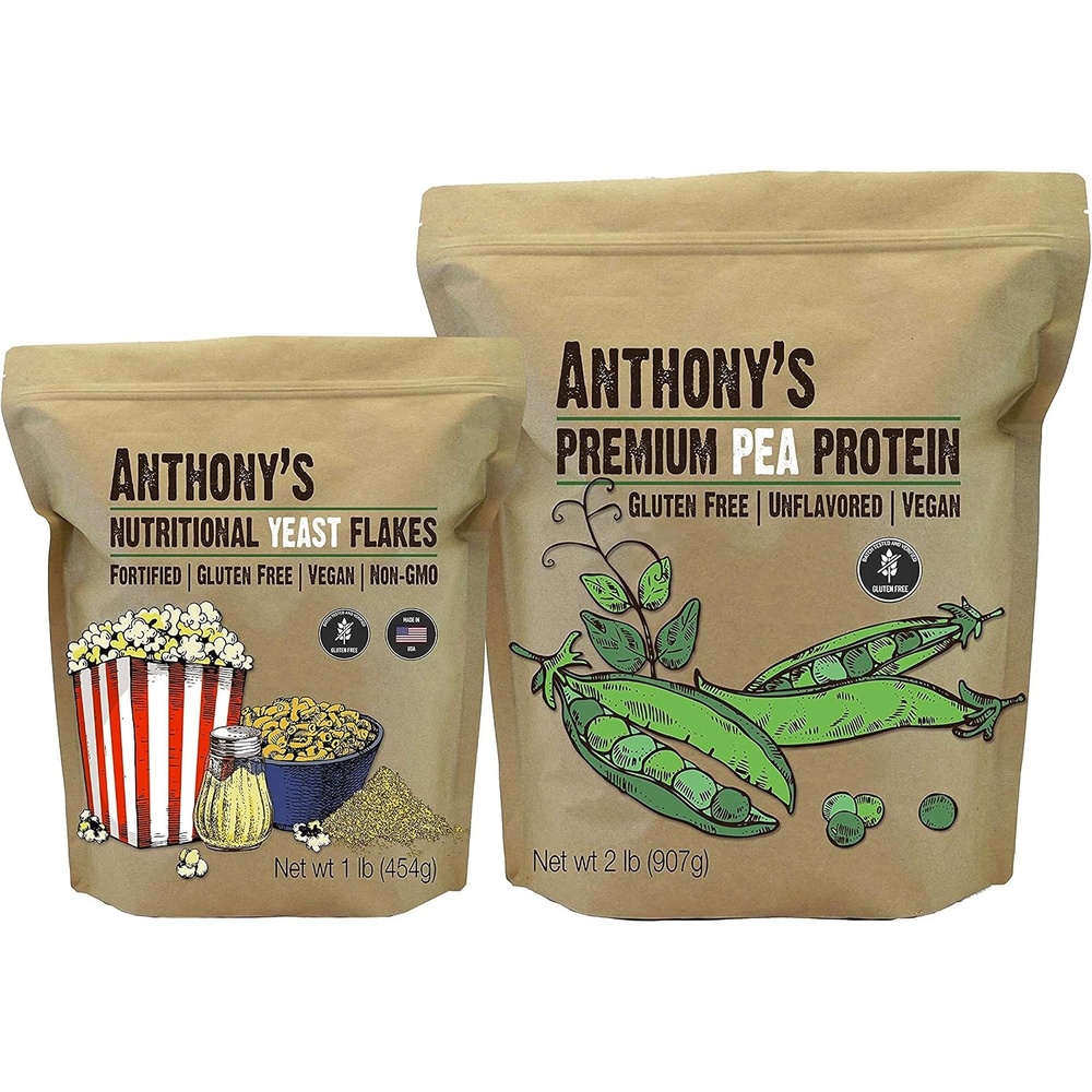 image:imageAnthonys Premium Pea Protein 2lb amp Nutritional Yeast Flakes 1lb
