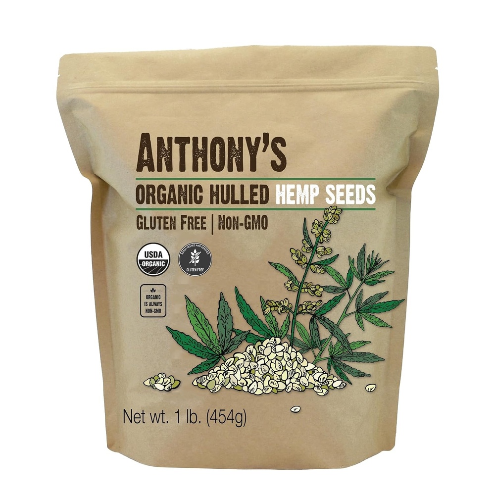 image:imageOrganic Hulled Hemp Seeds 1lb Hemp Hearts Gluten Free NonGMO Vegan
