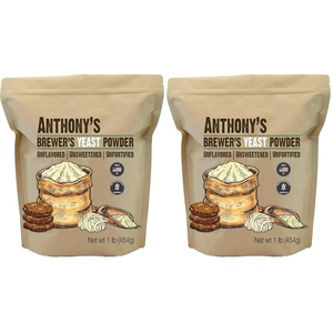 Anthony’s Brewer’s Yeast, 1 lb, Made in USA, Gluten Free, For Lactation Support, Unflavored, Unsweetened(16 Ounce (Pack of 2))