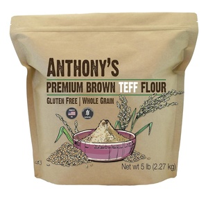 Anthony’s Brown Teff Flour, 5 lb, Gluten Free, Non GMO, Vegan(80 Ounce (Pack of 1))