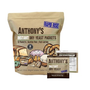 Anthony’s Instant Dry Yeast Packets, Contains 42 Individual Packets, Gluten Free(Unflavored)