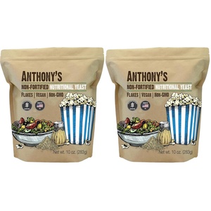 Anthony’s Nutritional Yeast Flakes, 10 oz, Non Fortified, Batch Tested Gluten Free, Non GMO(10 Ounce (Pack of 2))