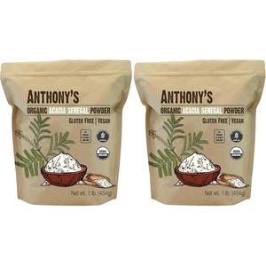 Anthony’s Organic Acacia Senegal Powder, 1 lb, Batch Tested Gluten Free, Non GMO, Soluble Fiber, Prebiotic(1 Pound (Pack of 2))