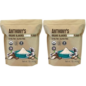Anthony’s Organic Almond Flour, 1 lb, Blanched, Gluten Free, Non GMO, Keto Friendly, Extra Fine, Low Carb(16 Ounce (Pack of 2))