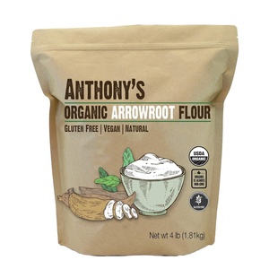 Anthony’s Organic Arrowroot Flour, 4 lb, Batch Tested Gluten Free, Non GMO, Vegan(64 Ounce (Pack of 1))
