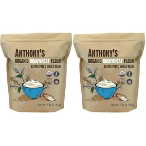 Anthony’s Organic Buckwheat Flour, 3 lb, Grown in the USA, Gluten Free, Vegan(48 Ounce (Pack of 2))