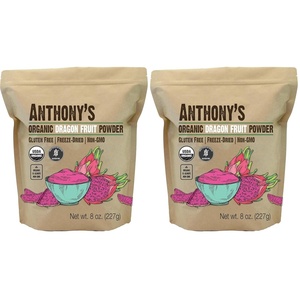 Anthony’s Organic Dragon Fruit Powder, 8 oz, Freeze-Dried, Gluten Free, Non GMO (Pack of 2)(8 Ounce (Pack of 2))