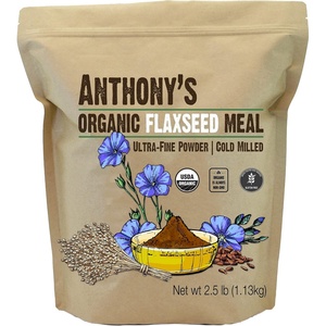 Anthony’s Organic Flaxseed Meal, 2.5 lb, Gluten Free, Ground Ultra Fine Powder, Cold Milled, Keto Friendly(2.5 Pound (Pack of 1))
