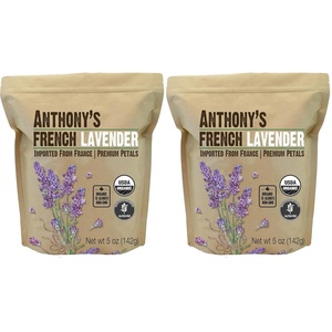 Anthony’s Organic French Lavender Petals, 5 oz, Extra Grade, Dried, Gluten Free & Non GMO (Pack of 2)(5 Ounce (Pack of 2))