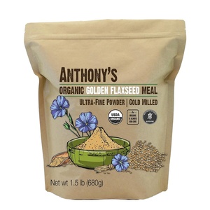 Anthony’s Organic Golden Flaxseed Meal, 1.5 lb, Gluten Free, Non-GMO, Vegan, Ground Golden Flaxseed