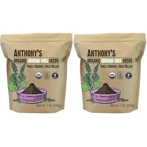 Anthony’s Organic Ground Chia Seed, 1 lb, Finely Ground, Cold Milled, Gluten Free, Non GMO(16 Ounce (Pack of 2))