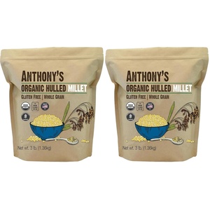 Anthony’s Organic Hulled Millet, 3 lb, Gluten Free, Grown in the USA(48 Ounce (Pack of 2))