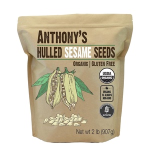 Anthony’s Organic Hulled Sesame Seeds, 2 lb, White, Raw, Gluten Free, Non GMO, Keto Friendly(32 Ounce (Pack of 1))