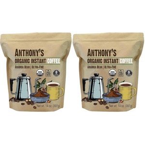 Anthony’s Organic Instant Coffee,14oz, Ultra Fine Microground, Gluten Free, Arabica, Non GMO(14 Ounce (Pack of 2))