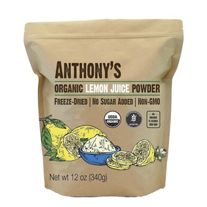 Anthony’s Organic Lemon Juice Powder, 12 ounce, Freeze-Dried, Cold Pressed, No Sugar Added, Gluten Free, Non GMO(Lemon)