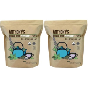 Anthony’s Organic Peppermint Leaves, 1 lb, Gluten Free, Non GMO, Cut & Sifted, Keto Friendly(1 Pound (Pack of 2))