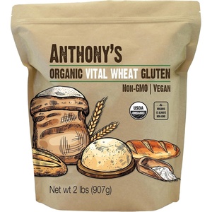 Anthony’s Organic Vital Wheat Gluten, 2 lb, High in Protein, Vegan, Non GMO, Keto Friendly, Low Carb(2 Pound (Pack of 1))