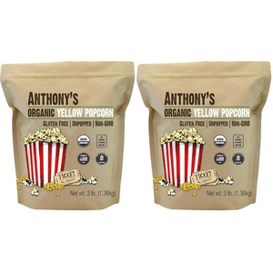 Anthony’s Organic Yellow Popcorn Kernels, 3 lb, UnPopped, Gluten Free, Non GMO(48 Ounce (Pack of 2))