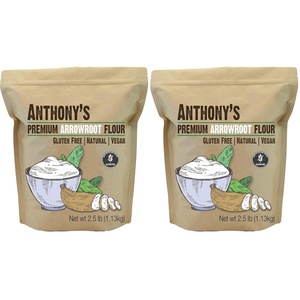 Anthony’s Premium Arrowroot Flour Powder, 2.5 lb, Gluten Free, Non GMO, Cornstarch Alternative(40 Ounce (Pack of 2))