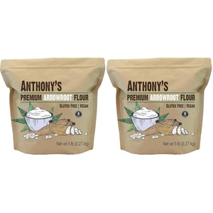 Anthony’s Premium Arrowroot Flour Powder, 2.5 lb, Gluten Free, Non GMO, Cornstarch Alternative(80 Ounce (Pack of 2))