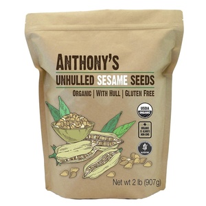 Anthony’s Sesame Seeds, 2 lb, Unhulled, Batch Tested and Verified Gluten Free, With Hull, Keto Friendly(Sesame)