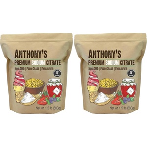 Anthony’s Sodium Citrate Powder, 1.5 lb, Non GMO, Food Grade, Emulsifier(24 Ounce (Pack of 2))